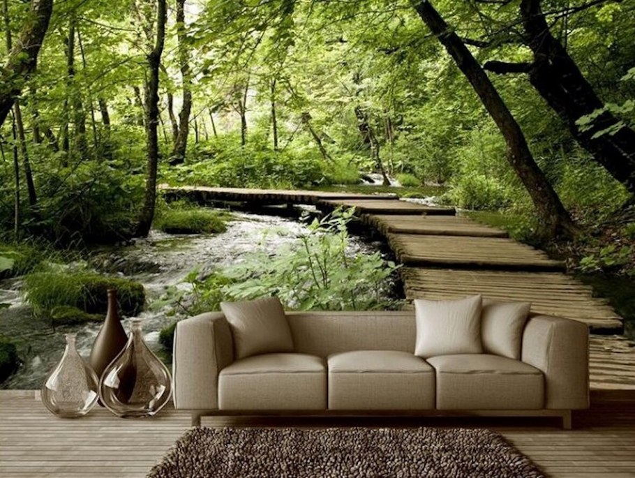 Фотообои в маленькой комнате