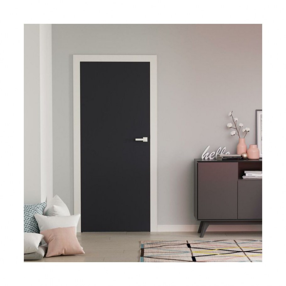 Стена серая с дверьми антрацит