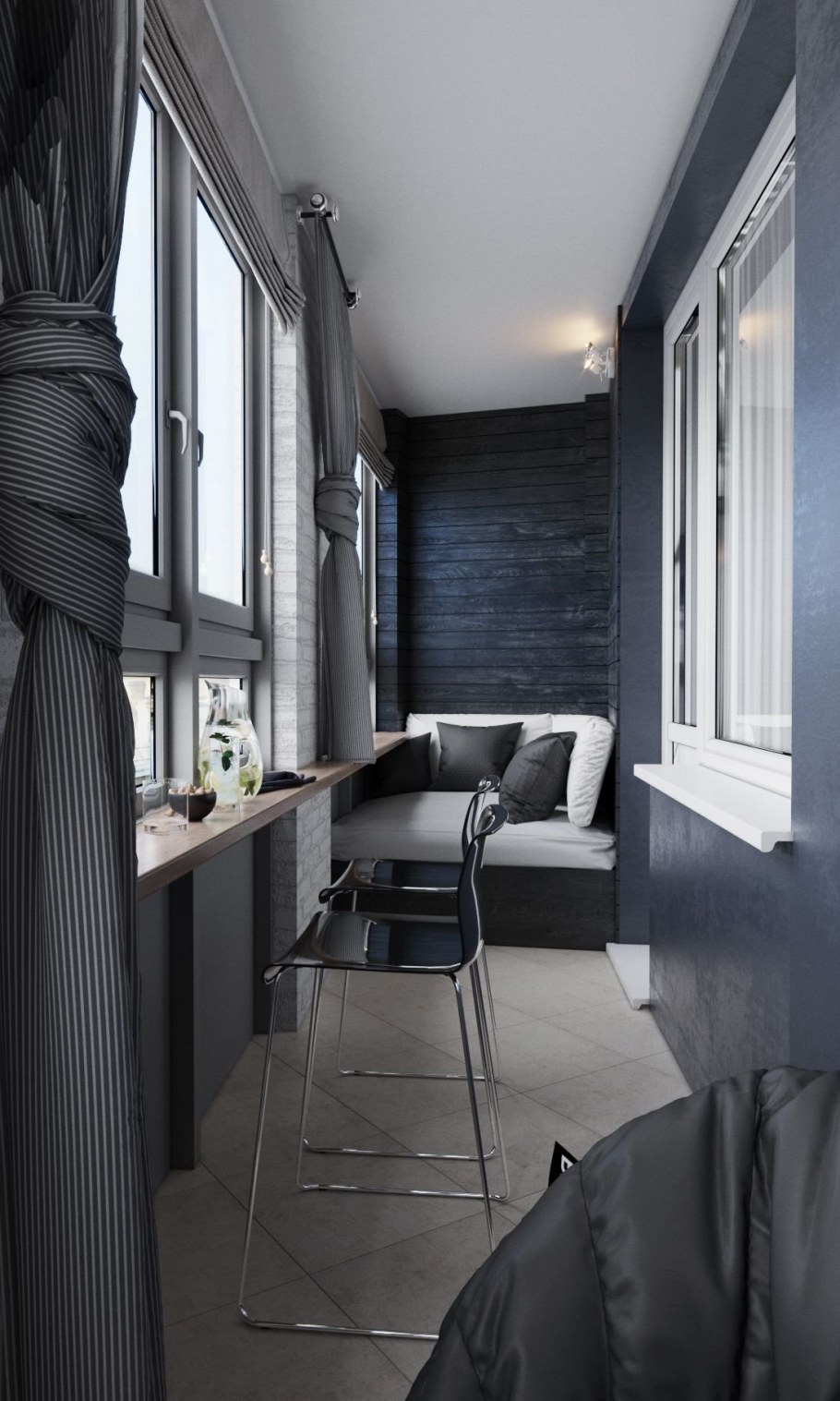 Серая лоджия