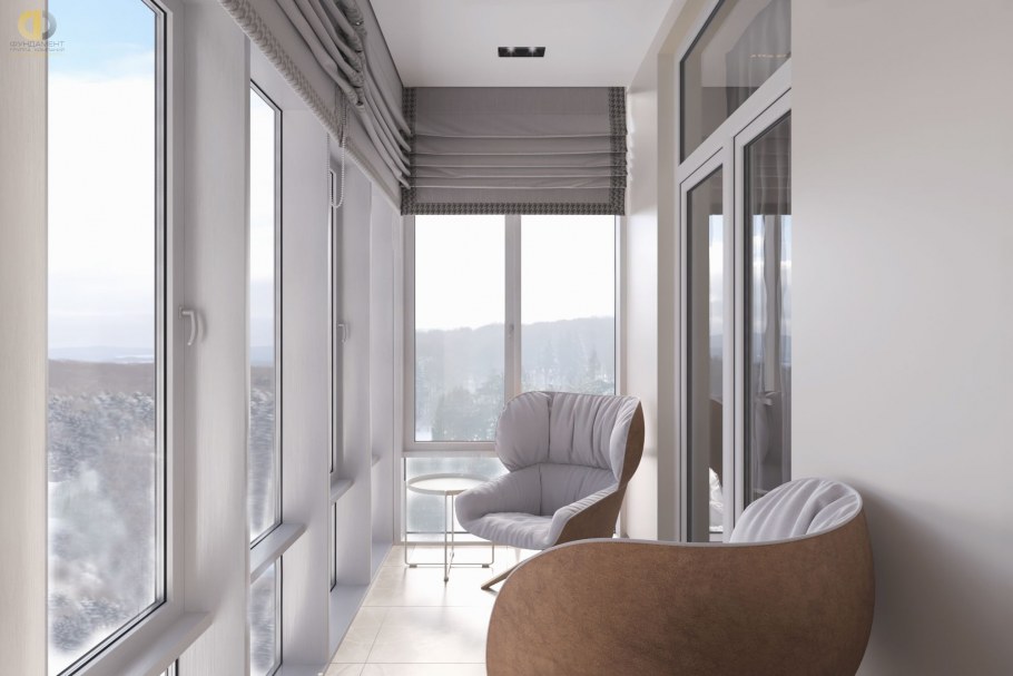 Интерьер балкона