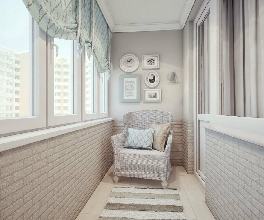 Стены на балконе