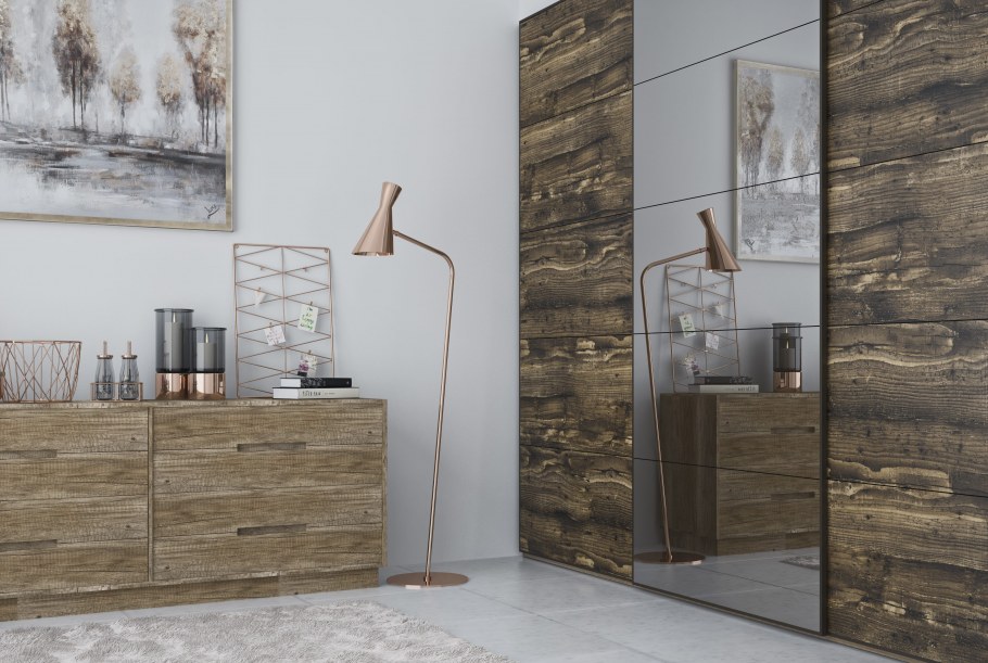 Кровать комфорт-s м1 Богуслава цвет дуб Баррик светлый/крем брюле