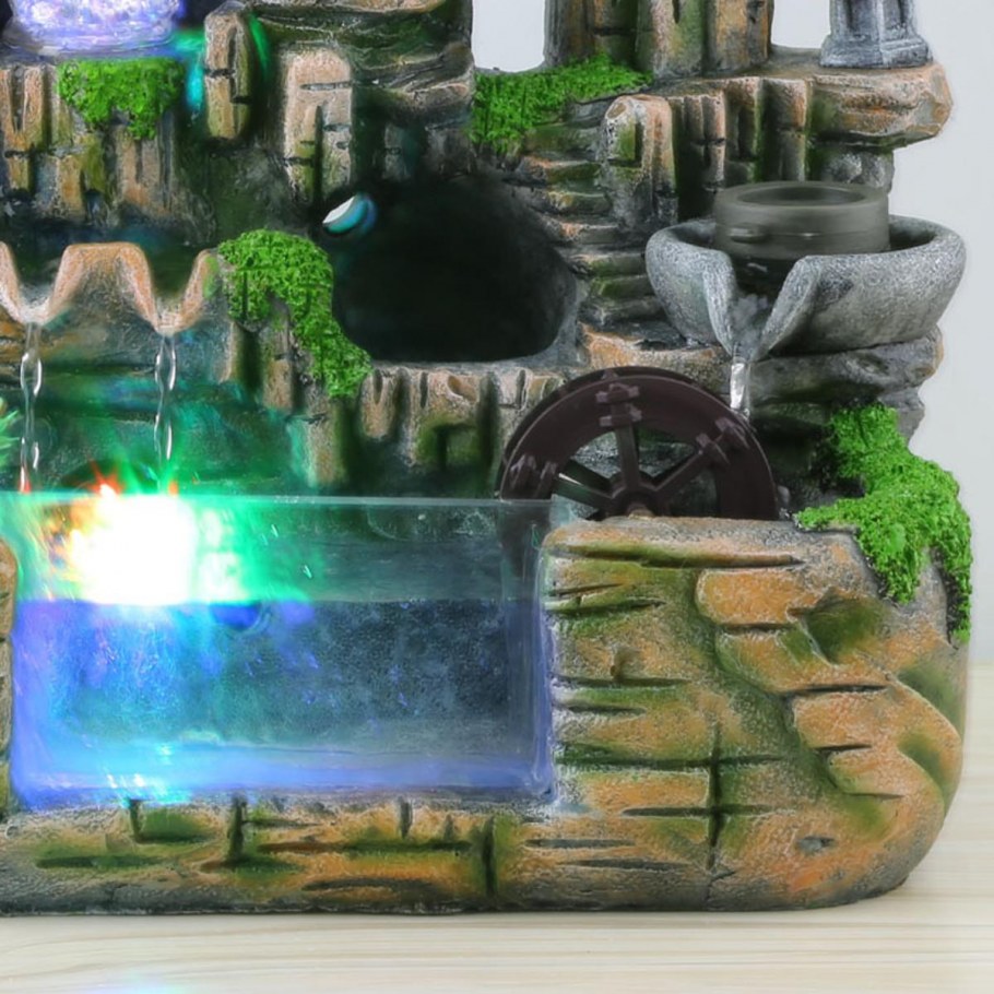 Настольный водопад с подсветкой