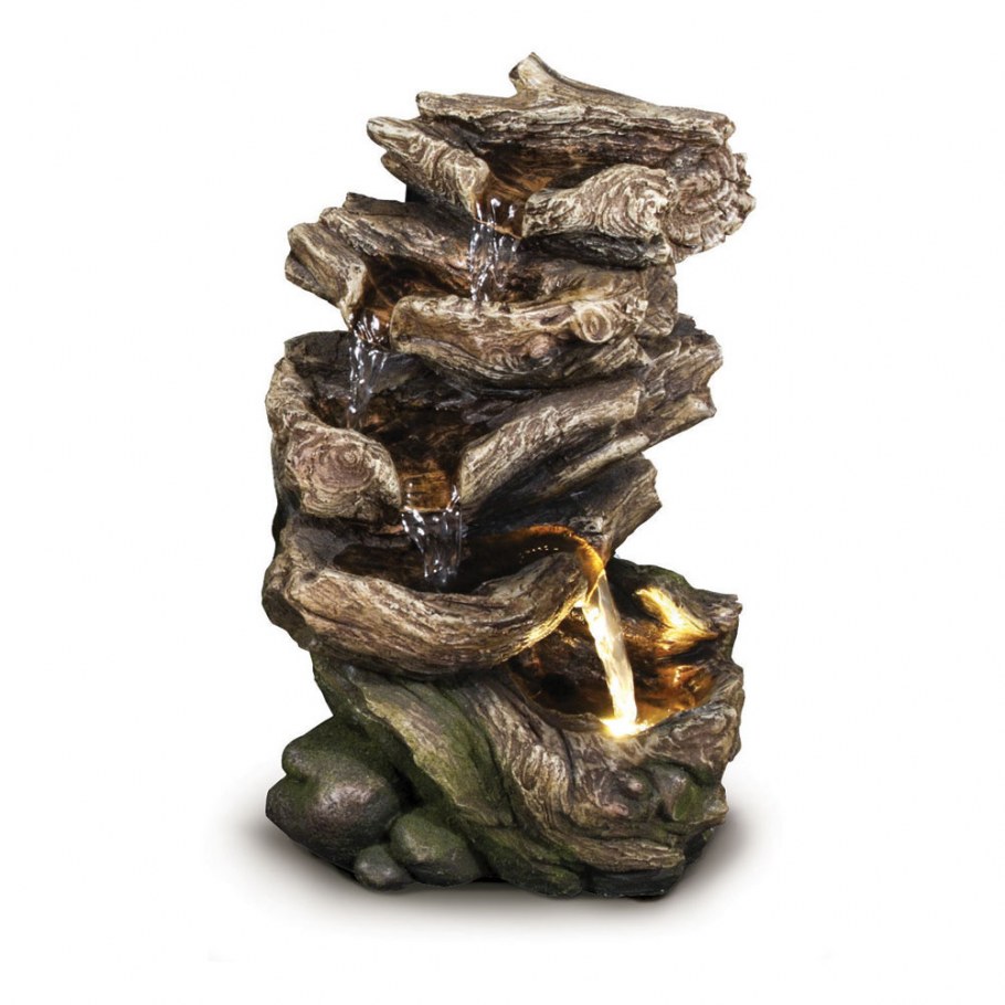 Kaemingk садовый фонтан водопад Ландау 110 см с led подсветкой 895762