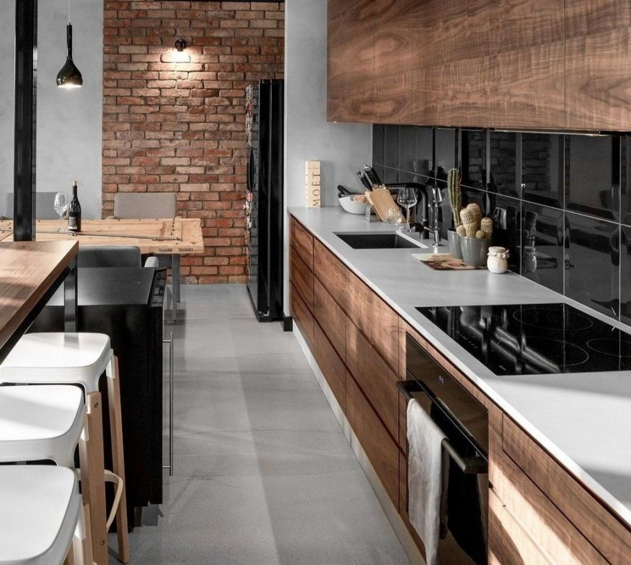 Кухня студия лофт