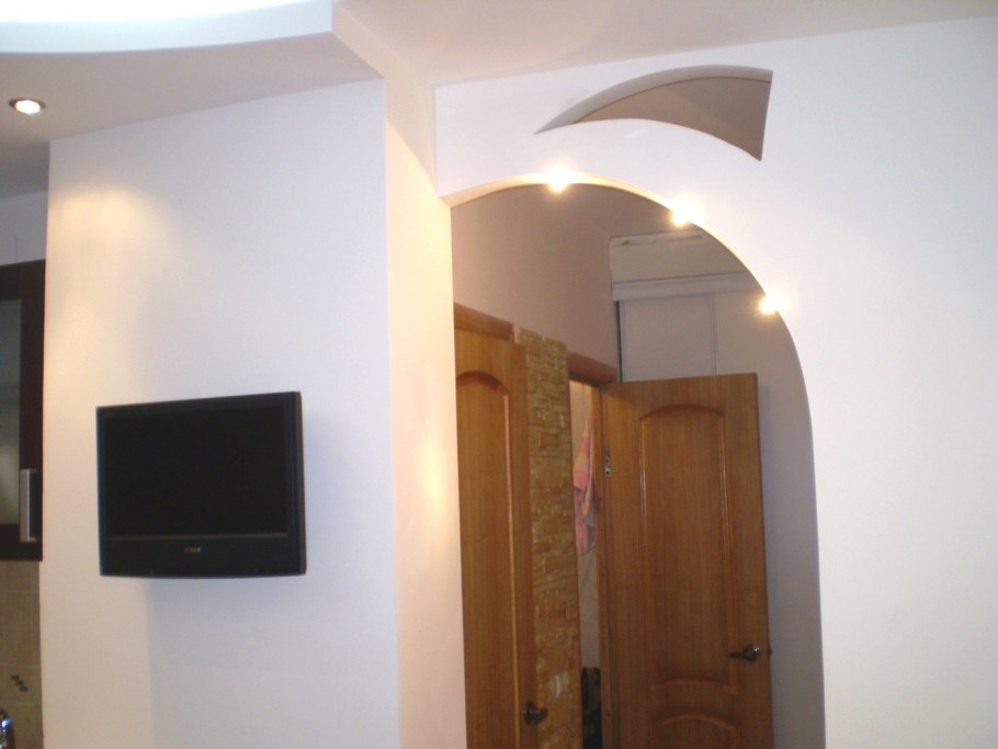 Арки из гипсокартона на кухню