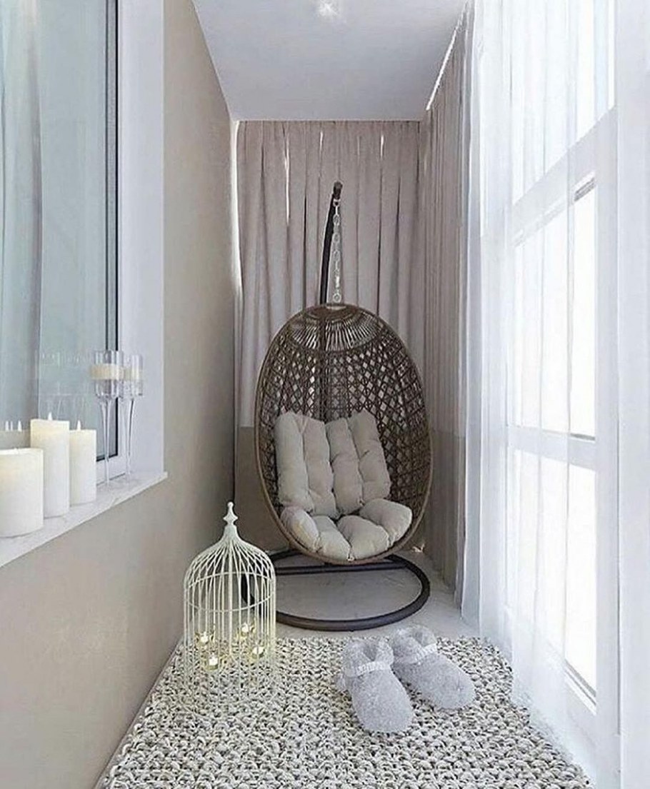 Подвесное кресло кокон лоджии