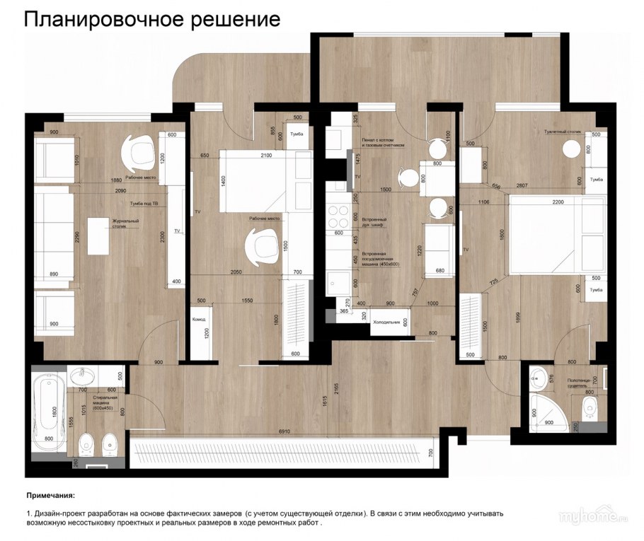 Планировка кухни пик