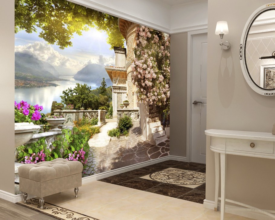 Фрески в интерьере прихожей