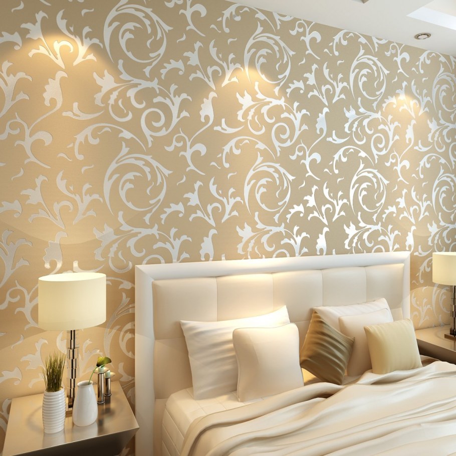 Фреска в интерьере гостиной в современном стиле