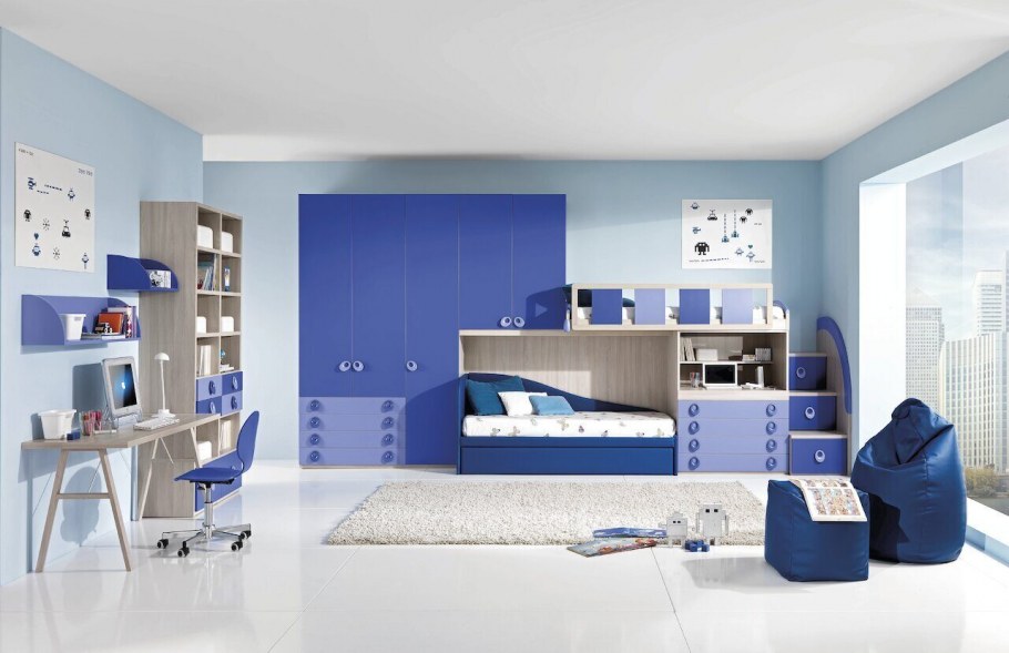 Детская в синих тонах