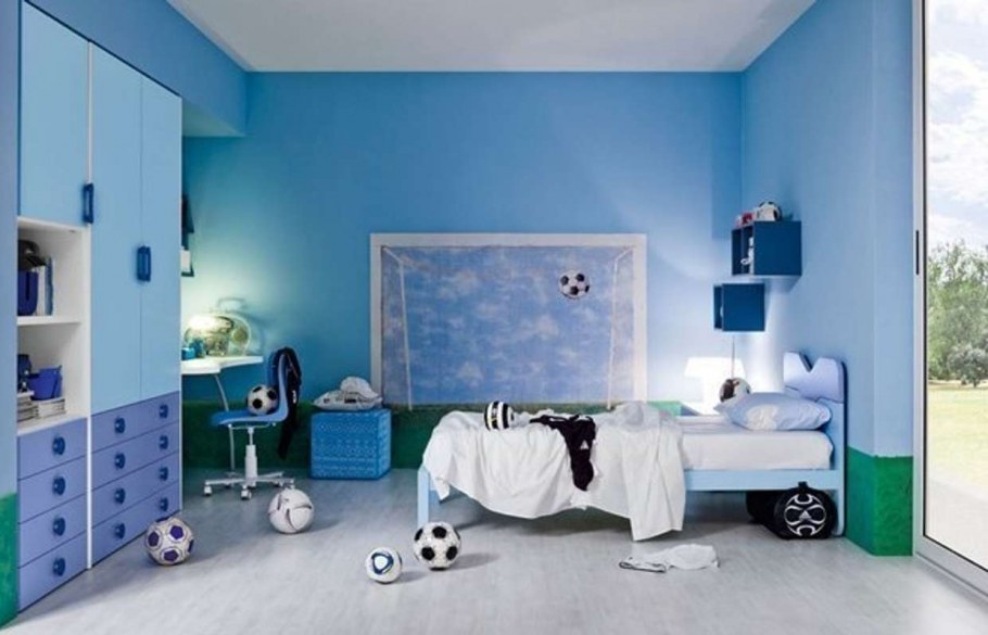 Покраска детской комнаты для мальчишек