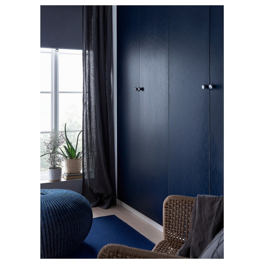 Гардероб, белый/ФЛИСБЕРГЕТ светло-бежевый200x60x236 см