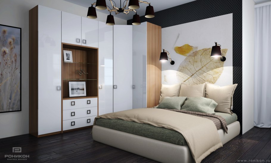 Угловой шкаф в спальню