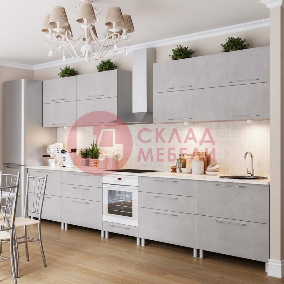 Кухня икеа Воксторп серая