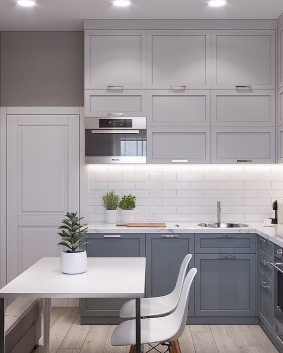 Серая кухня gola