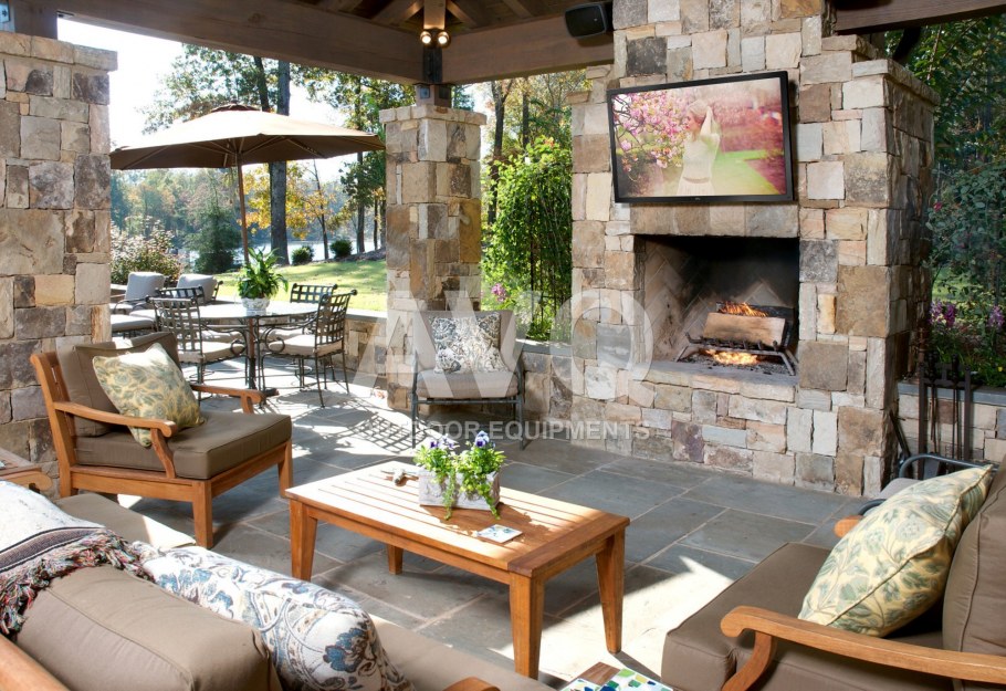 Мангальная зона с патио