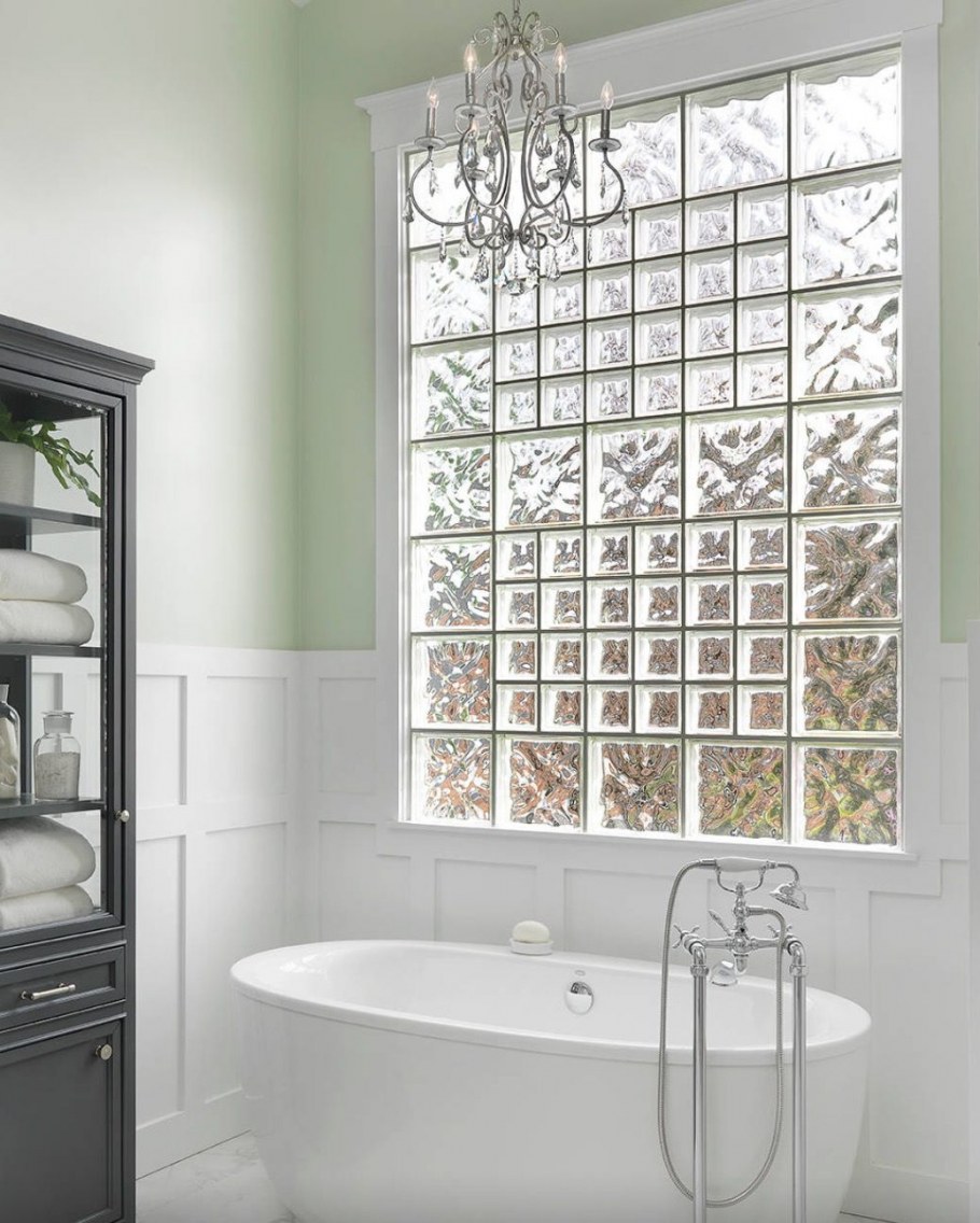 Стеклоблоки матовые в интерьере