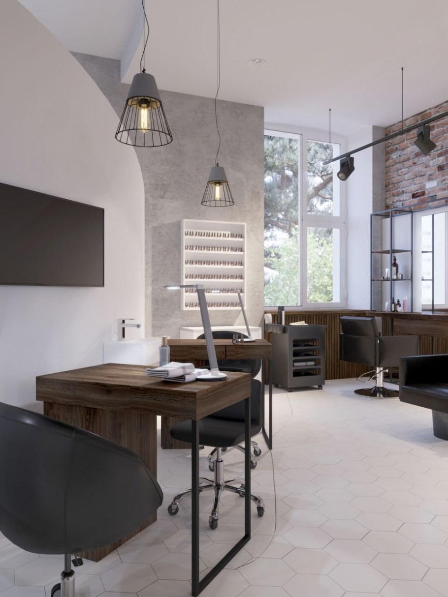 Маникюрная студия в стиле лофт