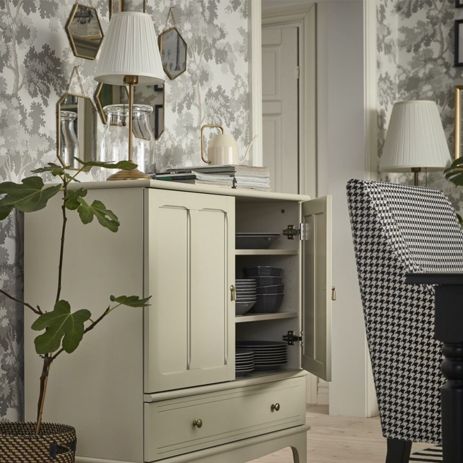 Lommarp ломмарп шкаф со стеклянными дверцами