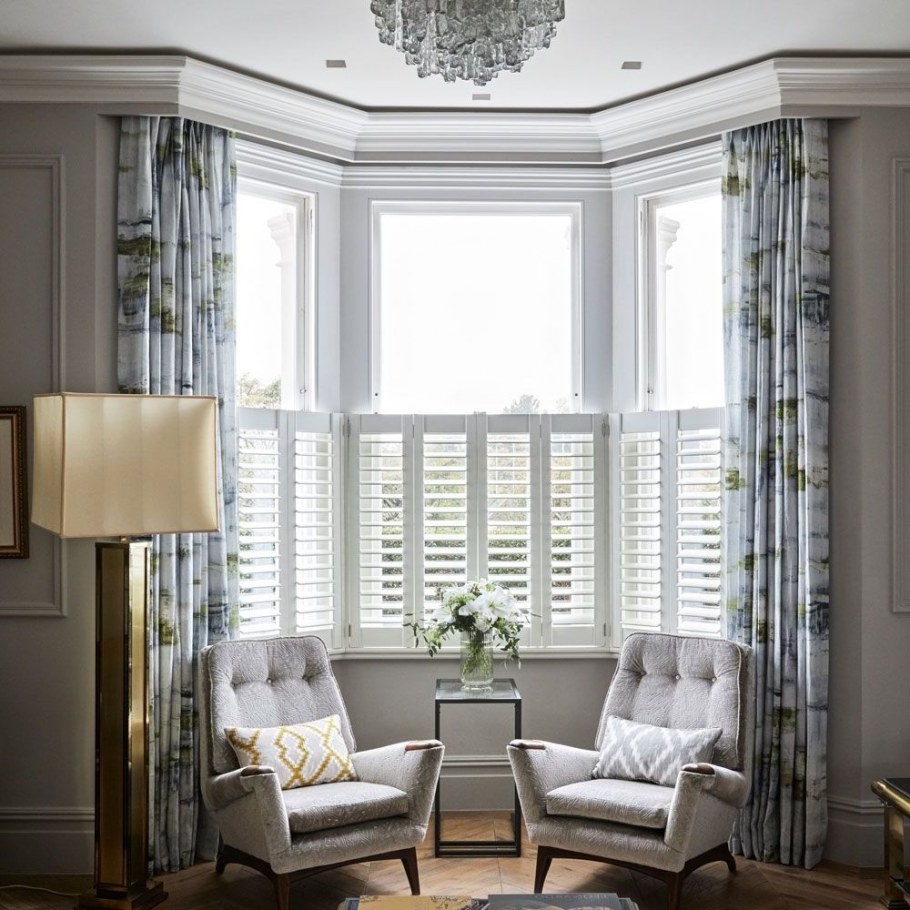 Шторы в эркер на кухню