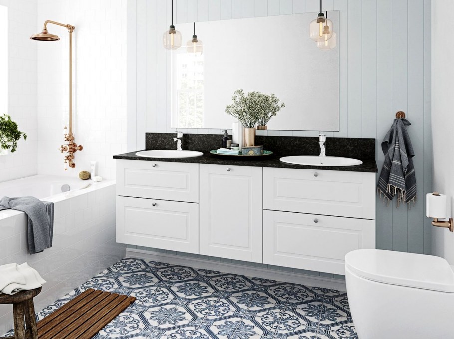 Плитка в скандинавском стиле для ванной