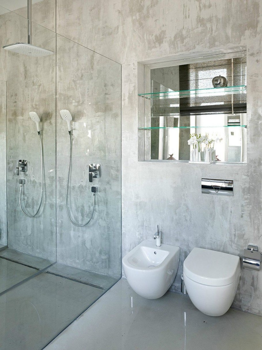 Ванная комната из бетона