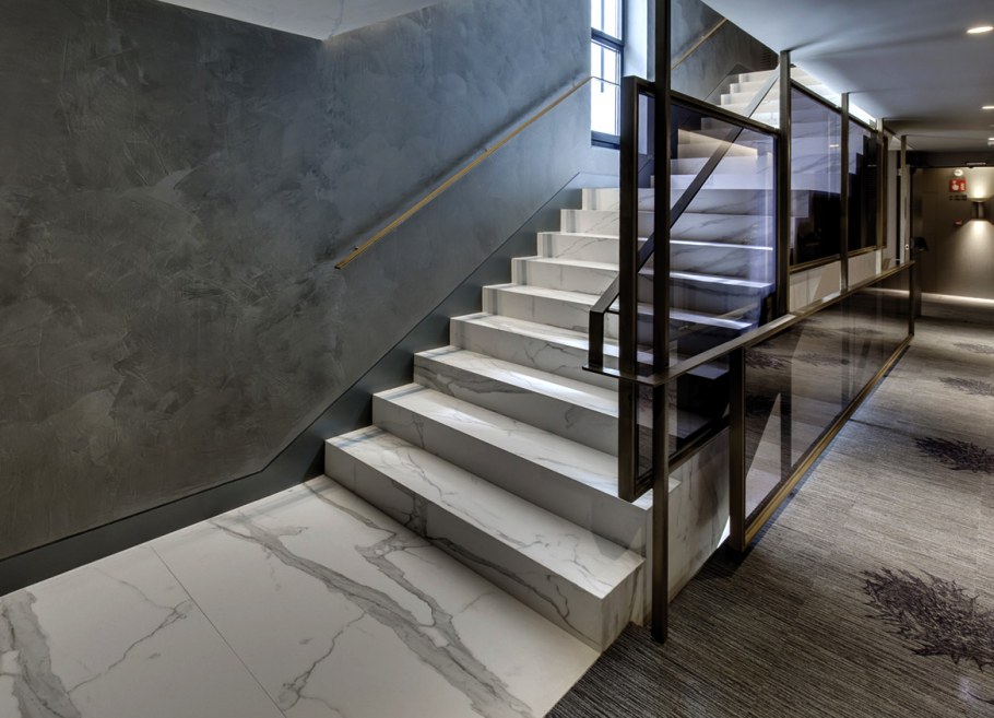 Бетон и мрамор в интерьере