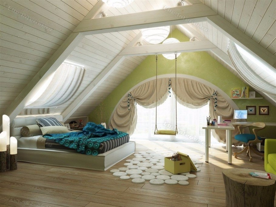 Спальня под крышей