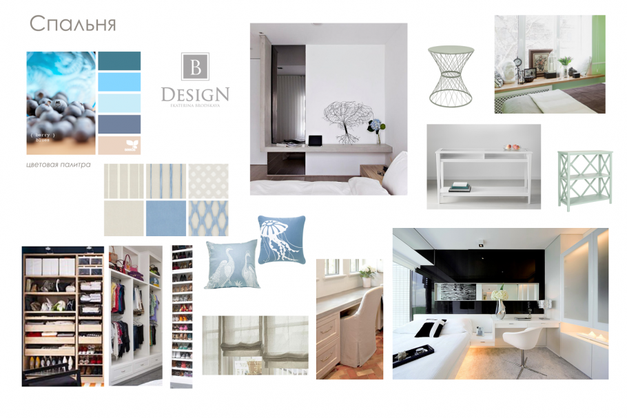 Коллаж интерьера в скандинавском стиле