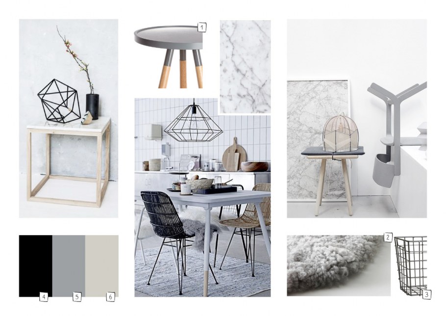 Мудборд в стиле лофт