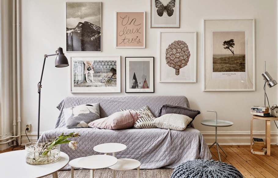 Декор стен в скандинавском стиле