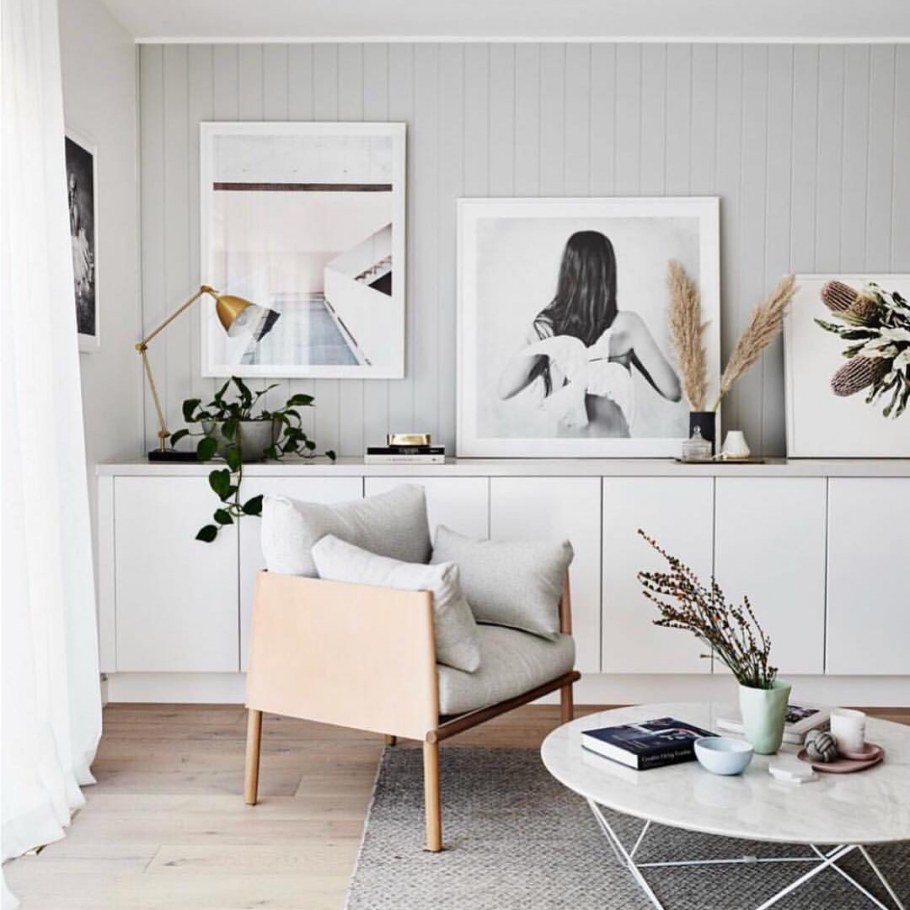 Картины в пастельных тонах для гостиной в скандинавском стиле
