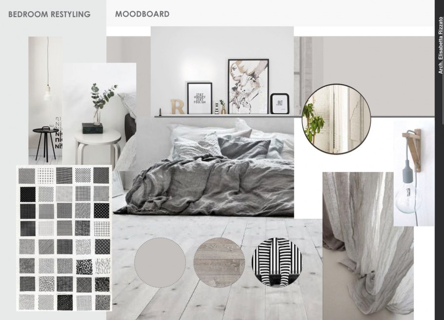 Мудборд лофт интерьера