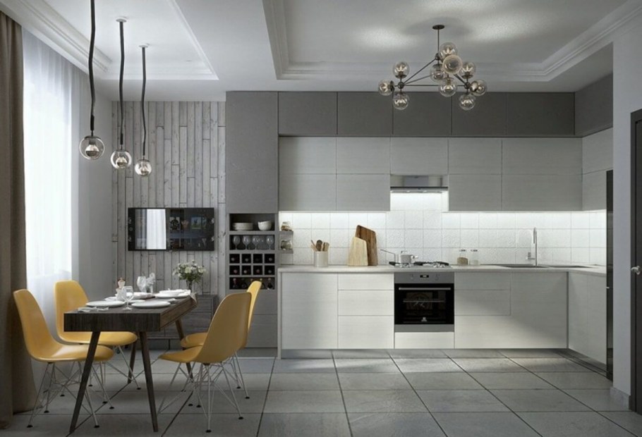 Современная обеденная зона