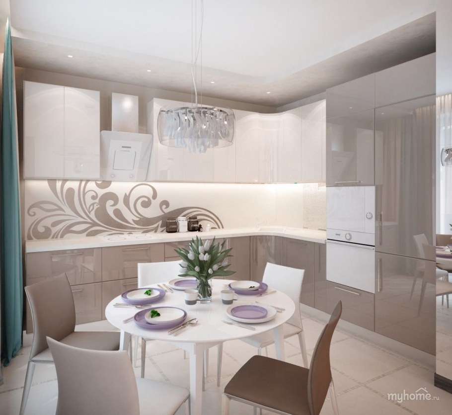 Кухня светлое дерево