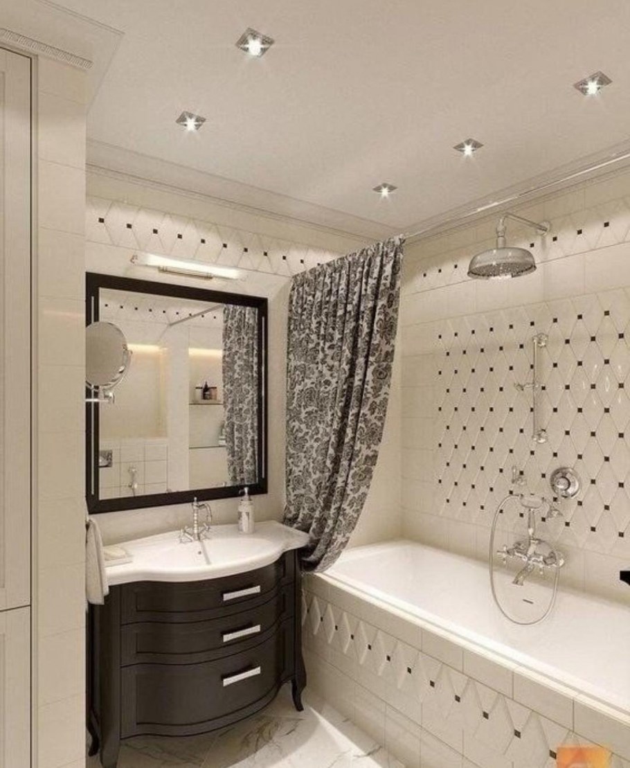 Красивая маленькая ванная комната