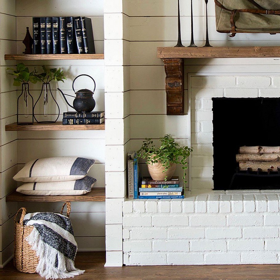 Камин в интерьере квартиры