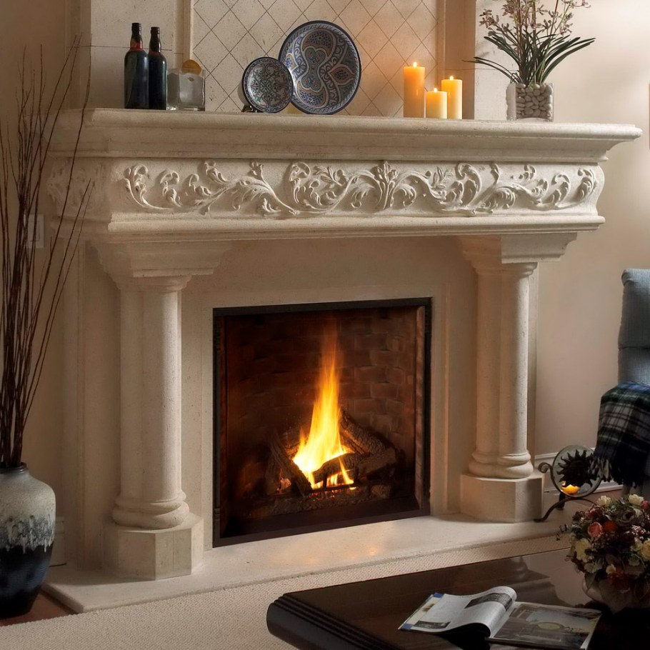 Полка над камином