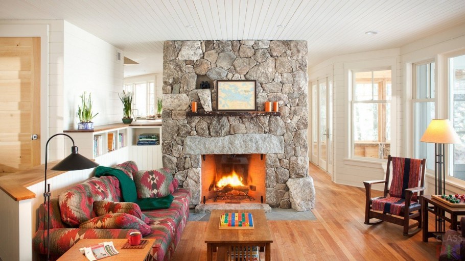 Камин в интерьере