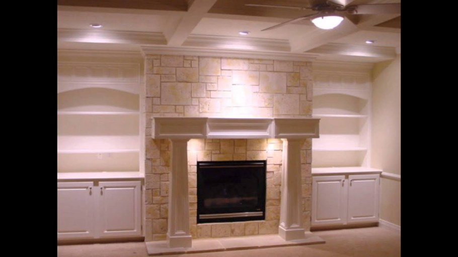 Фальш камин в интерьере гостиной