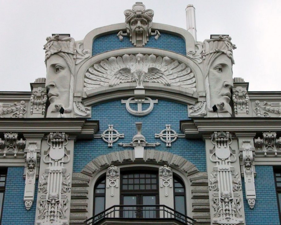 Югендштиль архитектура Рига