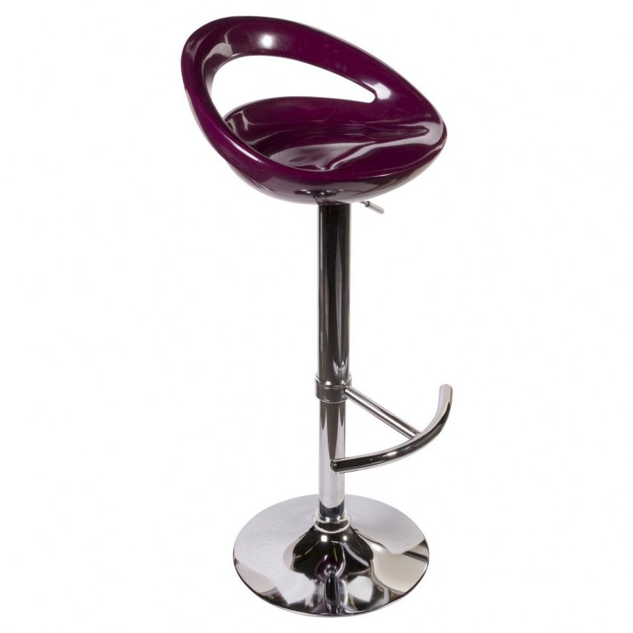 Стул барный Zeta черный из экокожи