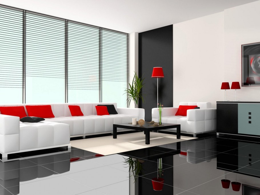 Бордовый цвет в интерьере