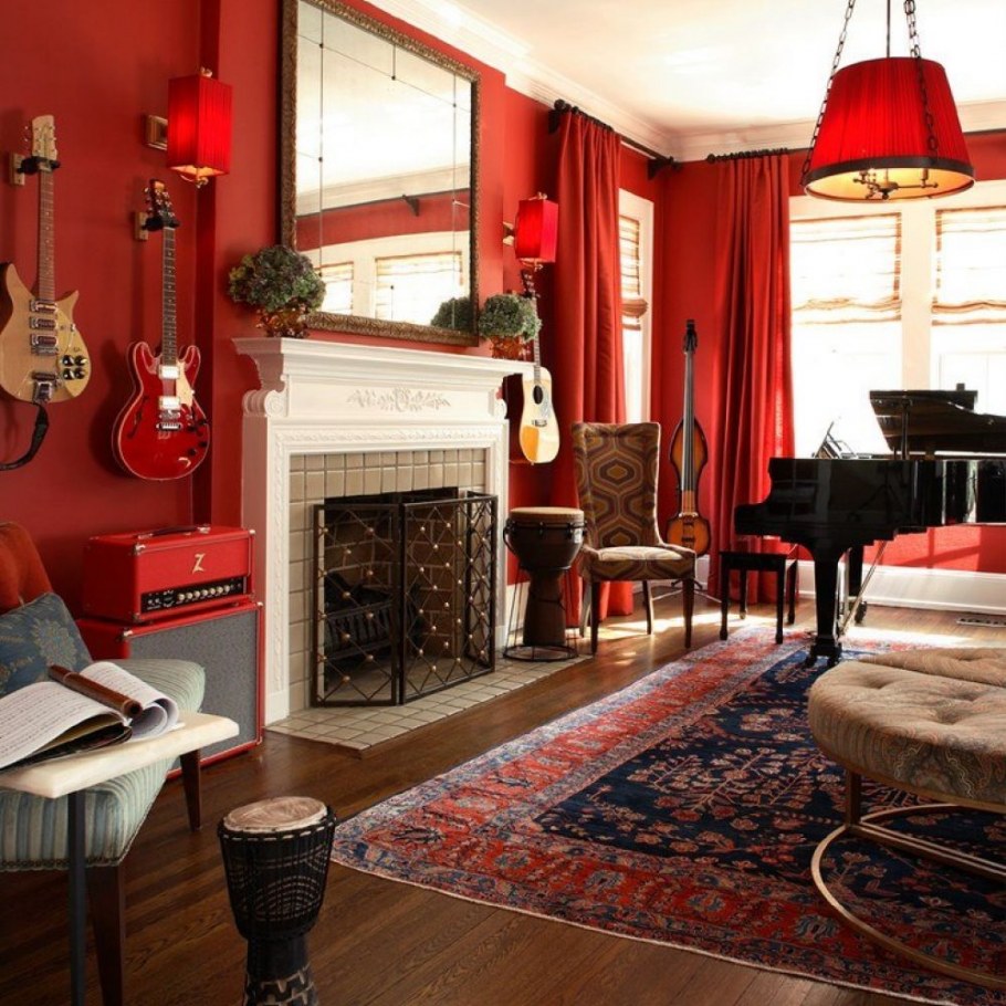 Акценты в интерьере гостиной