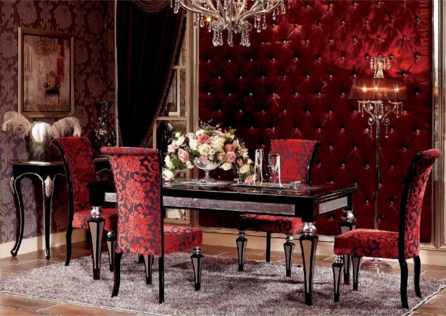 Красный интерьер