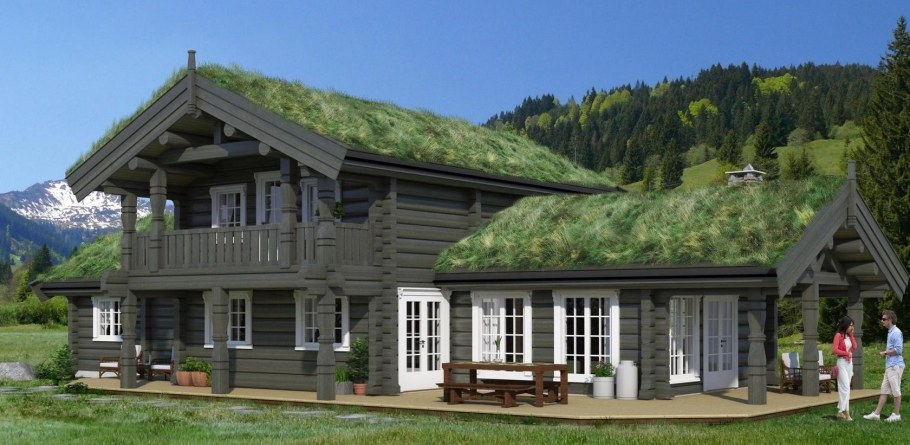 Норвежский деревянный дом