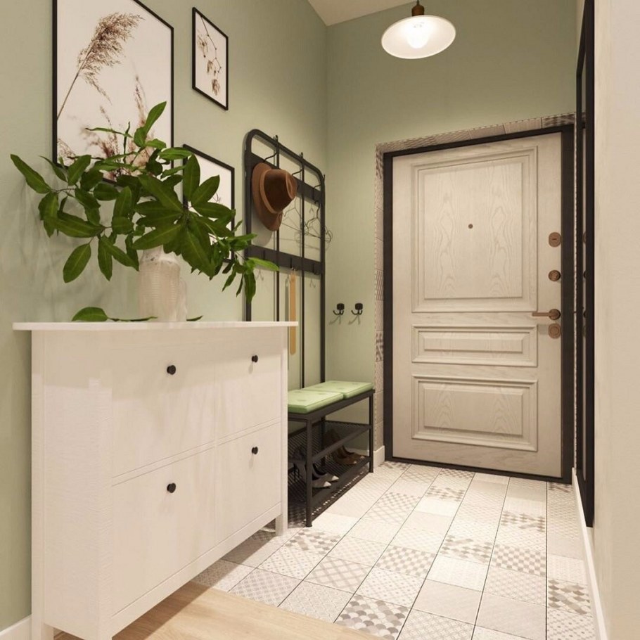 Темные двери в Светлом интерьере