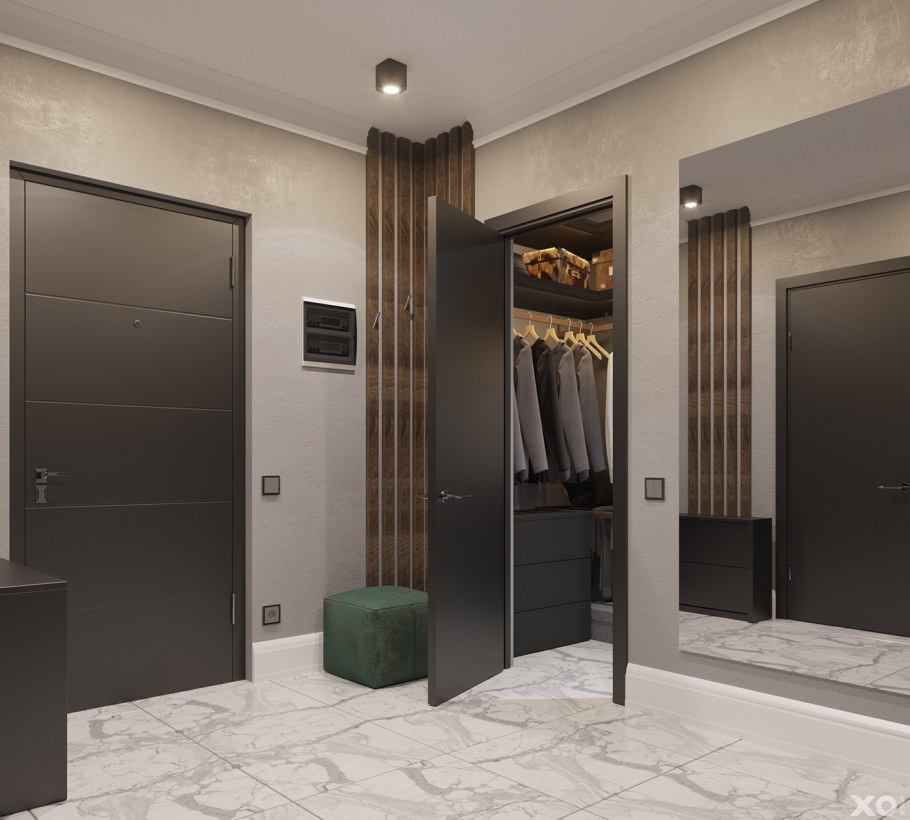 Серая прихожая