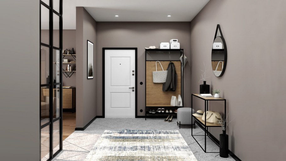 Светлые двери в интерьере